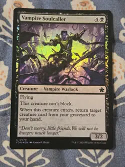 Vampire Soulcaller FOIL FDN Foundations MTG 75 MTG Magic - Image 1