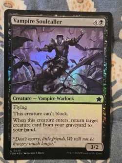 Vampire Soulcaller FOIL FDN Foundations MTG 75 MTG Magic - Image 2