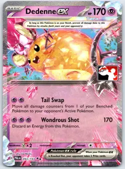 Dedenne ex Holo Rare Prize Pack Series Cards 093/193 NM - Image 1