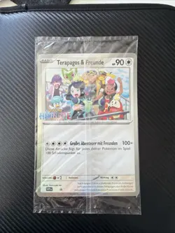 Pokemon Horizon Terapagos and Friends Oversize Jumbo Promo Card Stamp Xxl Sealed - Image 1