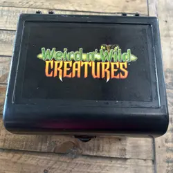 Weird N Wild Creatures Storage Box W/ 302 Large Cards Only 3 Duplicates EUC - Image 1