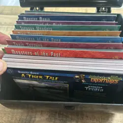 Weird N Wild Creatures Storage Box W/ 302 Large Cards Only 3 Duplicates EUC - Image 3