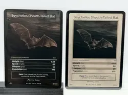 Life TCG Seychelles Bat Special Edition Art Card and Uncommon Card 486 - Image 1