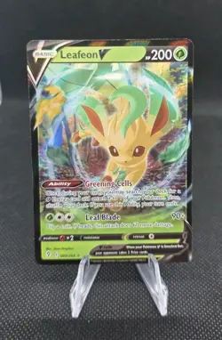 Pokemon Card Leafeon V 007/203 Evolving Skies - Image 1