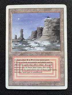 Magic the Gathering (MTG) - Revised Plateau - Dual Land - MP - Image 1