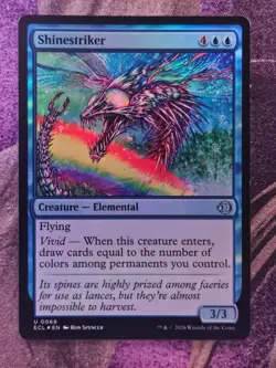Shinestriker 68 Uncommon Lorwyn Eclipsed Magic: The Gathering Foil Near Mint - Image 1