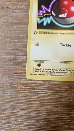 Pokemon TCG Voltorb Base Set 1st Edition Shadowless Common 67/102 LP/NM - Image 2