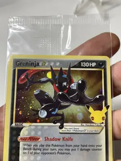2021 Pokemon Black Star Promo #SWSH144 Greninja Gold Star Sealed Promo 📈 - Image 2