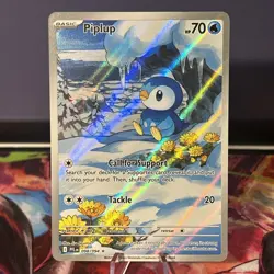 Pokemon TCG Piplup 098/094 Phantasmal Flames Illustration Rare NM/M - Image 1