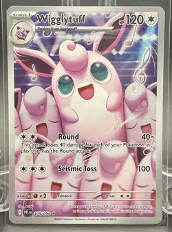 Pokemon TCG Wigglytuff 105/094 Phantasmal Flames Illustration Rare - Image 1