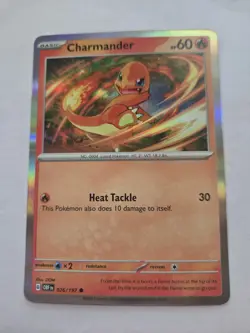 Charmander 26/197 S & V Obsidian Flames Holo Pokemon TCG LP - Image 1