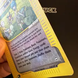 Pokemon Town Volunteers 136/147 Aquapolis Reverse Holo creased B13 - Image 4