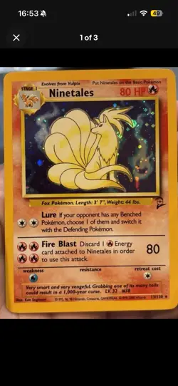 Pokemon TCG Base Set 2 Holo Lot 2: Clefable 5/130 & Ninetales 13/130 - Image 2