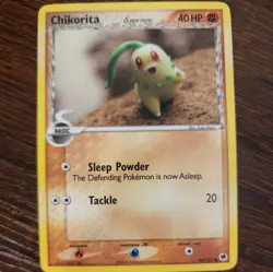 Pokemon Chikorita (Delta Species) 44/101 Dragon Frontiers Common NM - Image 1