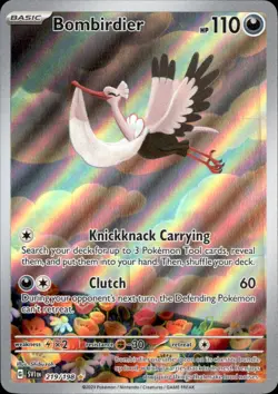 Bombirdier 219/198 Holo - Pokemon SV01: Scarlet & Violet Base Set - LP - Image 1