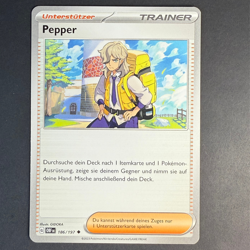 Pepper 186/197 OBF 🟢NM 🇩🇪Deutsch Pokemon Trainer Obsidianflammen - Image 2
