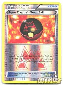 Team Magma's Great Ball 31/34 Uncommon Double Crisis Pokemon Reverse Holo HP - Image 1