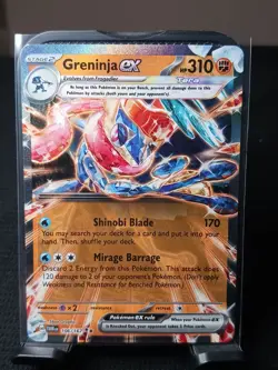 Pokemon Greninja ex (Metal)(Gamestop Exclusive) Rare Full Art 106/167 EN - Image 1