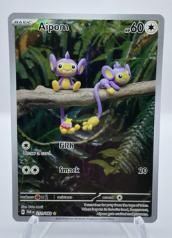 Pokemon TCG: Aipom 211/182 Illustration Rare Holo Paradox Rift - NM - Image 1