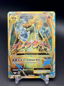 M Charizard Ex 101/108 Pokemon XY Evolutions Ultra Rare Full Art LP - Image 1