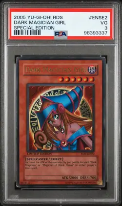 2005 YU-GI-OH! RISE OF DESTINY: SPECIAL EDITION #ENSE2 DARK MAGICIAN GIRL PSA 3 - Image 1