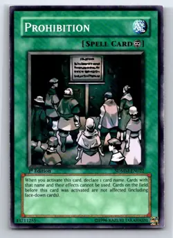 Prohibition SDMM-EN022 Structure Deck: Machina Mayhem Yu-Gi-Oh LP - Image 1