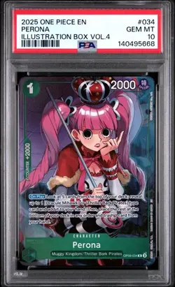One Piece Perona Promo Illustration Box Vol. 4 034 Alternate Art PSA 10 Gem Mint - Image 1