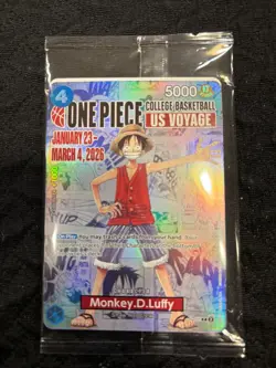 Monkey.D.Luffy (055) (College Basketball US Voyage) P-055 One Piece Promotion... - Image 1