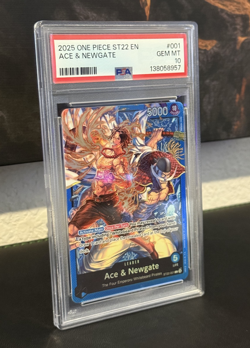 2025 One Piece ST22 Ace & Newgate #001 PSA 10 Gem Mint English Promo OP - Image 3