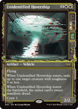 Unidentified Hovership (REGULAR) x1 - MTG Duskmourn: House of Horror DSK #305 - Image 1