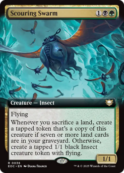 Scouring Swarm (REGULAR) x1 - MTG Edge of Eternities Commander EOC #36 - Image 1