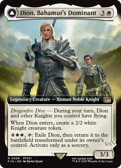 Dion, Bahamut's Dominant // Bahamut, Warden of Light (REGULAR) x1 - MTG FIN #428 - Image 1