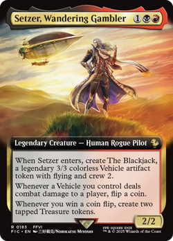 Setzer, Wandering Gambler (REGULAR) x1 - MTG Final Fantasy Commander FIC #183 - Image 1
