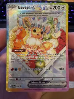 Eevee EX Black Star Promo 174 Prismatic Evolutions SPC Promo Card Pokemon TCG NM - Image 1