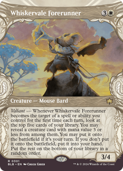 x1 Whiskervale Forerunner BLB Bloomburrow MTG 301 SHOWCASE RARE M/NM 1x - Image 1