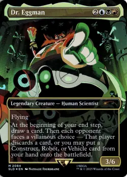 Dr. Eggman (Rainbow Foil) 2084 Magic: The Gathering Foil Secret Lair Drop NM - Image 1