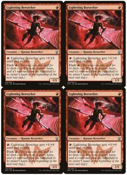 MTG Lightning Berserker x4 Dragons of Tarkir Uncommon NM/LP Playset - Image 1