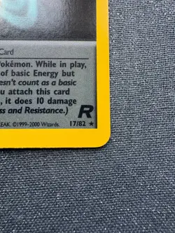 pokemon tcg team rocket rainbow energy 1st edition 2000 80/82 holo - Image 2