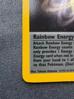 pokemon tcg team rocket rainbow energy 1st edition 2000 80/82 holo - Image 3
