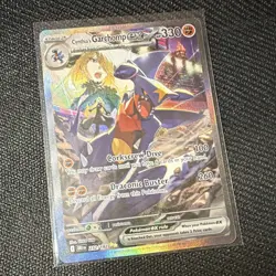 Pokemon TCG Cynthia's Garchomp ex SV10 232/182 Secret Rare Full Art Holo EN - Image 1
