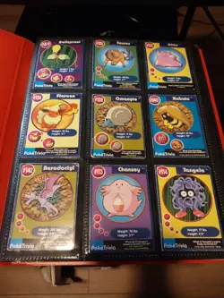 Pokemon PokeTrivia 1999 BK Card Lot 62 Cards - Image 1