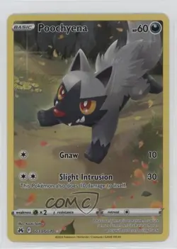 Full Art - Poochyena Pokemon Sword & Shield Crown Zenith Galarian Gallery #GG33 - Image 1