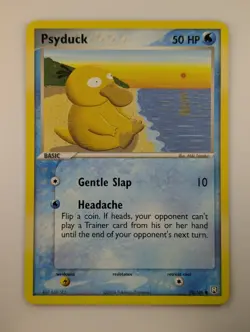 Near Mint 2004 Pokemon EX Team Rocket Returns Psyduck 70/109 Common - Image 1