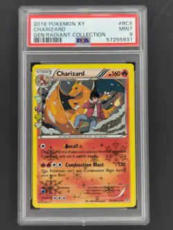 2016 Pokemon XY Charizard Gen Radiant Collection RC5 PSA 9 MINT - Image 1