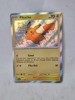 Pokemon Pikachu - Shiny Rare SV: Paldean Fates 131/091 LP - Image 1