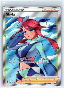 Skyla 072/072 Ultra Rare Shining Fates Pokemon Near Mint - Image 1