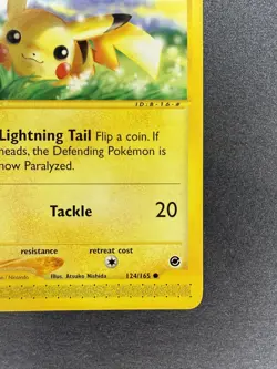 Pikachu 124/165 Common Expedition Base Set Pokemon TCG Lightly Played - Image 5