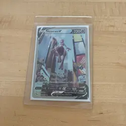 RARE holographic Mewtwo V (Alternate Full Art) 072/078 Pokemon GO Holo NM/M - Image 1