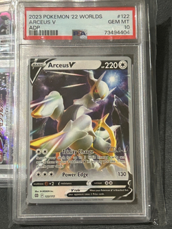 2023 Pokemon 2022 World Championships Deck ADP ARCEUS V #122 PSA 10 - Image 1