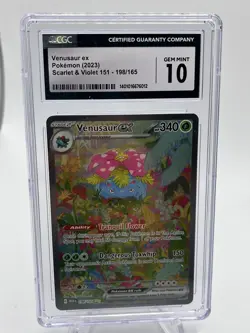 CGC 10 Venusaur ex 2023 SV 151 198/165 Special Illustration Rare Holo EN - Image 1